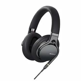 【中古】ソニー SONY ヘッドホン MDR-1AM2 B : ハイレゾ 密閉型 折りたたみ式 ケーブル着脱式/バランス接続 Φ4.4ケーブル リモコン/マイク 2018年 ブラ