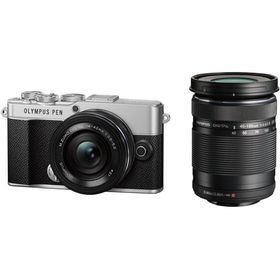 OLYMPUS E-P7WZK SLV ミラーレス一眼カメラ PEN E-P7 EZダブルズームキット （シルバー）