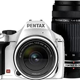【中古】「非常に良い」PENTAX デジタル一眼レフカメラ K-x ダブルズームキットホワイト