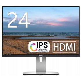 Dell モニター 24インチ U2415 IPSパネル 1920x1200 16:10 HDMI 画面回転 高さ調整 中古ディスプレイ