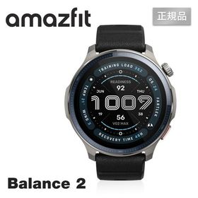 Amazfit アマズフィット Balance 2 スマートウォッチ 6衛星GPS ゴルフナビ対応 10ATM防水 サファイアガラス 最大21日間駆動 iPhone対応