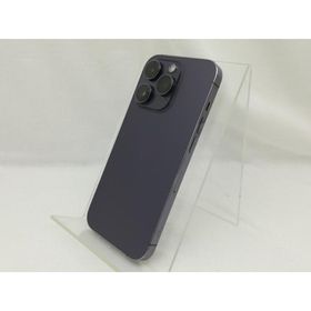【中古】Apple SoftBank 【SIMフリー】 iPhone 14 Pro 256GB ディープパープル MQ1E3J/A【川崎】保証期間１ヶ月【ランクC】