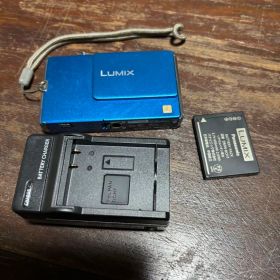 Panasonic LUMIX DMC-FP1 ブルー 完動品 バッテリー蓋破損