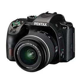 【中古】 ペンタックス PENTAX KF レンズキット【DAL18-55mm WR】 ブラック APS-Cデジタル一眼レフカメラ 視野率100%光学ファインダー2424万画素 ボディ内手ぶれ補正機構 水・埃に強い防塵防滴 全天候型・アウトドアスペック バリアングルモニター 1201