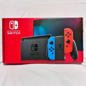 美品 Nintendo Switch 本体新モデル ラバーカバー付き 備品完備