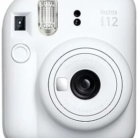 【中古】（非常に良い）富士フイルム(FUJIFILM) チェキ インスタントカメラ instax mini 12 クレイホワイト INS MINI 12 WHITE