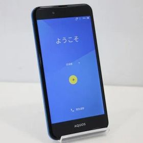 スマートフォン 本体 AQUOS U SHV37_u SHARP au 残債なし 8GB ブルー
