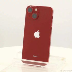 【中古】Apple(アップル) iPhone13 mini 128GB プロダクトレッド MLJG3J／A SIMフリー 【196-ud】