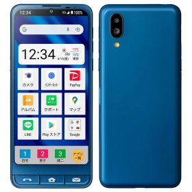 ほぼ新品 シンプルスマホ6 A201SH 64GB SoftBank インディゴブルー