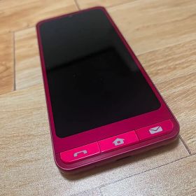 A201SH シンプルスマホ 本体 ルビーレッド 美品