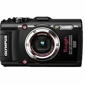 【中古】（非常に良い）OLYMPUS デジタルカメラ STYLUS TG-3 Tough ブラック 1600万画素CMOS F2.0 15m防水 100kgf耐荷重 GPS+電子コンパス&内蔵Wi-Fi TG-3 BLK