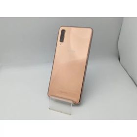 【中古】SAMSUNG 楽天モバイル 【SIMフリー】 Galaxy A7 SM-A750C 4GB 64GB ゴールド【中野】保証期間1週間【ランクC】