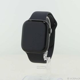 〔中古〕Apple(アップル) Apple Watch Series 10 GPS 46mm ジェットブラックアルミニウムケース ブラックスポーツバンド〔262-ud〕