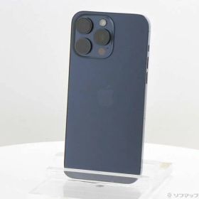 ソフマップ 〔中古品〕 iPhone15 Pro Max 256GB ブルーチタニウム MU6T3J／A SIMフリー【305】