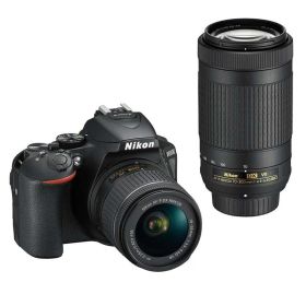 【中古】 Nikon デジタル一眼レフカメラ D5600 ダブルズームキット ブラック D5600WZBK 当店保証30日間 人気 ミラーレス 一眼レフ 交換レンズ カメラ