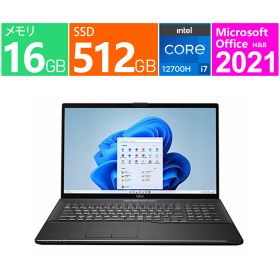 富士通 ノートパソコン 17.3 型(インチ) FMV LIFEBOOK NH90/H1 FMVN90H1B [ブライトブラック] 第12世代 インテル Core i7 12700H(Alder Lake) 14コア メモリ:16GB(DDR4 PC4-25600) ストレージ:SSD：512GB Windows 11 Home 64bit 顔認証 Wi-Fi 6 2.5GbE 展示品 Office2021