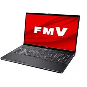 【中古】富士通 FMV LIFEBOOK NH90／E2 ブライトブラック - 17.3型 ハイスペック ノートパソコン[Core i7 ／ メモリ 8GB ／ SSD 256GB+HDD 1TB ／ BDドラ