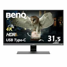 【中古】BenQ EW3270U 4K エンターテインメントモニター 31.5インチ4KHDRVADCI-P3 95%USB Type-CHDMIx2DP1.2スピーカー輝度自動調整機能B.I.搭載