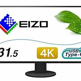 【中古】EIZO FlexScan 31.5インチ ディスプレイ モニター フレームレス 4K UHD IPS USBType-C HDMI DisplayPort 5 EV3285-BK