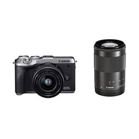 Canon ミラーレス一眼カメラ EOS M6 Mark II ダブルズームキット シルバー EOSM6MK2SL-WZK