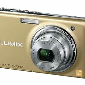 【中古】（非常に良い）パナソニック デジタルカメラ LUMIX FX77 レオパードゴールド DMC-FX77-N