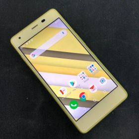 【訳あり品】Qua Phone QZ auSIMロック解除済 32GB KYV44 イエロー【保証なし】
