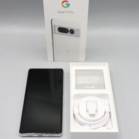 【美品】 Google Pixel 7 Pro 128GB GA03463-JP スノー アンドロイドスマートフォン スマホ グーグル ピクセル 本体