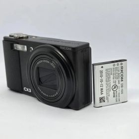 【美品】【スマホ転送OK】リコー RICOH CX3 ブラック デジタルカメラ
