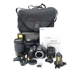 ■極上品■ Nikon（ニコン） D5300 AF-P ダブルズームキット ブラック デジタル一眼レフ