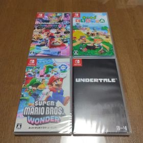新品 マリオカート8 どうぶつの森 マリオブラザーズワンダー undertale