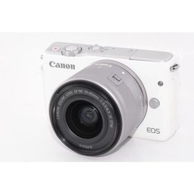 【中古】【外観並級】Canon ミラーレス一眼カメラ EOS M10 レンズキット(ホワイト) EF-M15-45mm F3.5-6.3 IS STM 付属 EOSM10WH-1545ISSTMLK