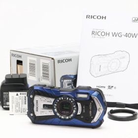 B+ (並品) RICOH リコー WG-40W ブルー 初期不良返品対応 66-67