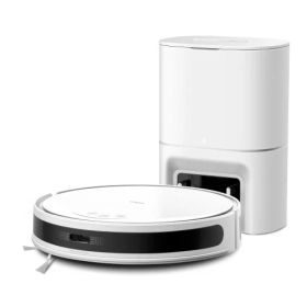 薄型 ロボット掃除機&自動ゴミ収集機 TP-Link Tapo RV20 Max Plus White 白色 MagSlimTM LiDARナビゲーション搭載 5300Pa 強力吸引 水拭き両用 Tapo IQ+ Smartで清掃 高性能 効率掃除 自動充電 音声コントロ