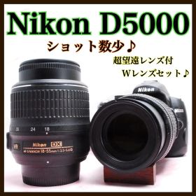 入門モデル✨Nikon D5000✨ダブルレンズ✨ショット数少✨高画質