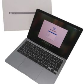 【Apple】アップル『MacBook Air / 13.3inch / M1 8コア/7コア / 16GB / 256GB / スペースグレイ』Z124000E6(MGN63J/A) 2020 ノートパソコン 1週間保証【中古】