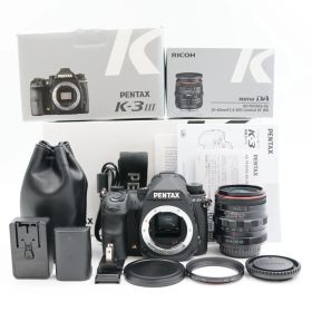 ■シャッター数33298枚！新品同様■ PENTAX K-3 Mark III 20-40mmLTDWRレンズキット ブラック APS-Cデジタル一眼レフカメラ ペンタックス