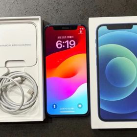 Apple iPhone 12 青 本体 充電ケーブル付き、ケースおまけ