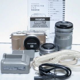 【6/20(土)20時〜全品ポイント10倍！要エントリー】オリンパス OLYMPUS ミラーレス一眼（ダブルズームキット） PEN E-PL10 EZダブルズームキット 【中古】