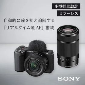 ソニー SONY VLOGCAM ミラーレス一眼カメラ ブラック ZV-E10M2X ダブルズームレンズキット