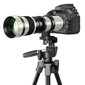 Lightdow 望遠ズームレンズ 420-800mm f/8.3-16 for キヤノンEF/EF-S レンズfor Canon EOS Kiss X10i X10/250D X9i X9 X8i X7i X6i X5 X4 X3 X2 X90 X70 90D 80D 70D 60D Rebel SL3一眼レフレンズ