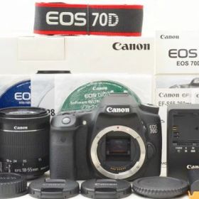 【中古】 『極美品』 Canon EOS 70D ダブルズームキット / Canon / キャノン / デジタル一眼 / ダブルレンズキット