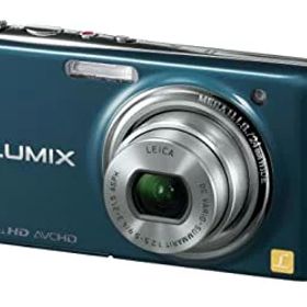 【中古】(非常に良い)パナソニック デジタルカメラ LUMIX FX77 スエードブルー DMC-FX77-A