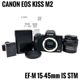 美品 Canon EOS Kiss M2 レンズキット ミラーレス ブラック