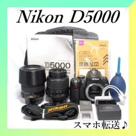 ✨Nikon D5000✨ダブルレンズ✨ショット数6,381枚✨初心者モデル✨