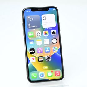 【液晶美品】SIMフリー iPhone X 64GB スペースグレイ