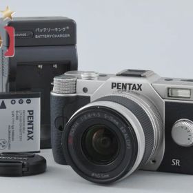 【中古】PENTAX ペンタックス Q10 ズームレンズキット シルバー シャッター回数僅少