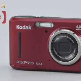 【中古】KODAK コダック PIXPRO FZ43 レッド コンパクトデジタルカメラ