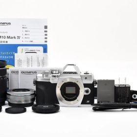3904ショット！ 極上品 Olympus OM-D E-M10 Mark IV EZ ダブルズームキット シルバー と０８