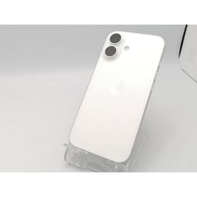 【中古】Apple docomo 【SIMフリー】 iPhone 16 128GB ホワイト MYDR3J/A【ECセンター】保証期間１ヶ月【ランクA】