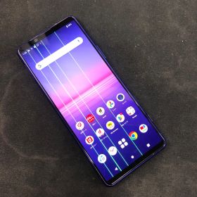 【訳あり品】Xperia 5ll docomoSIMロック解除済 128GB SO-52A パープル【保証なし】